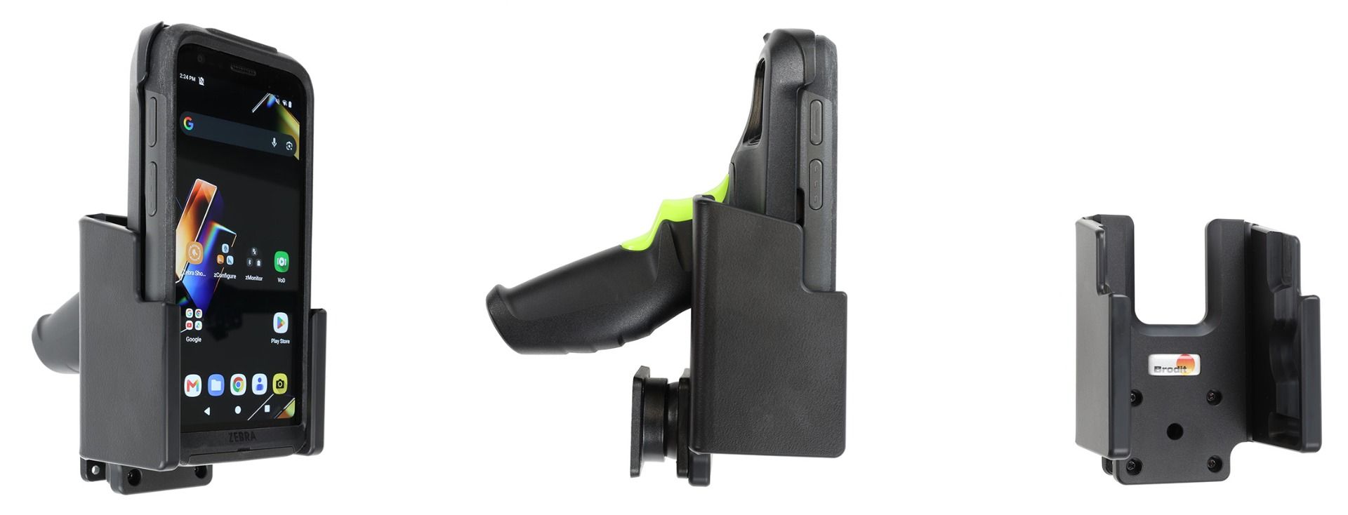 Brodit support Zebra TC501-device with boot & pistol grip