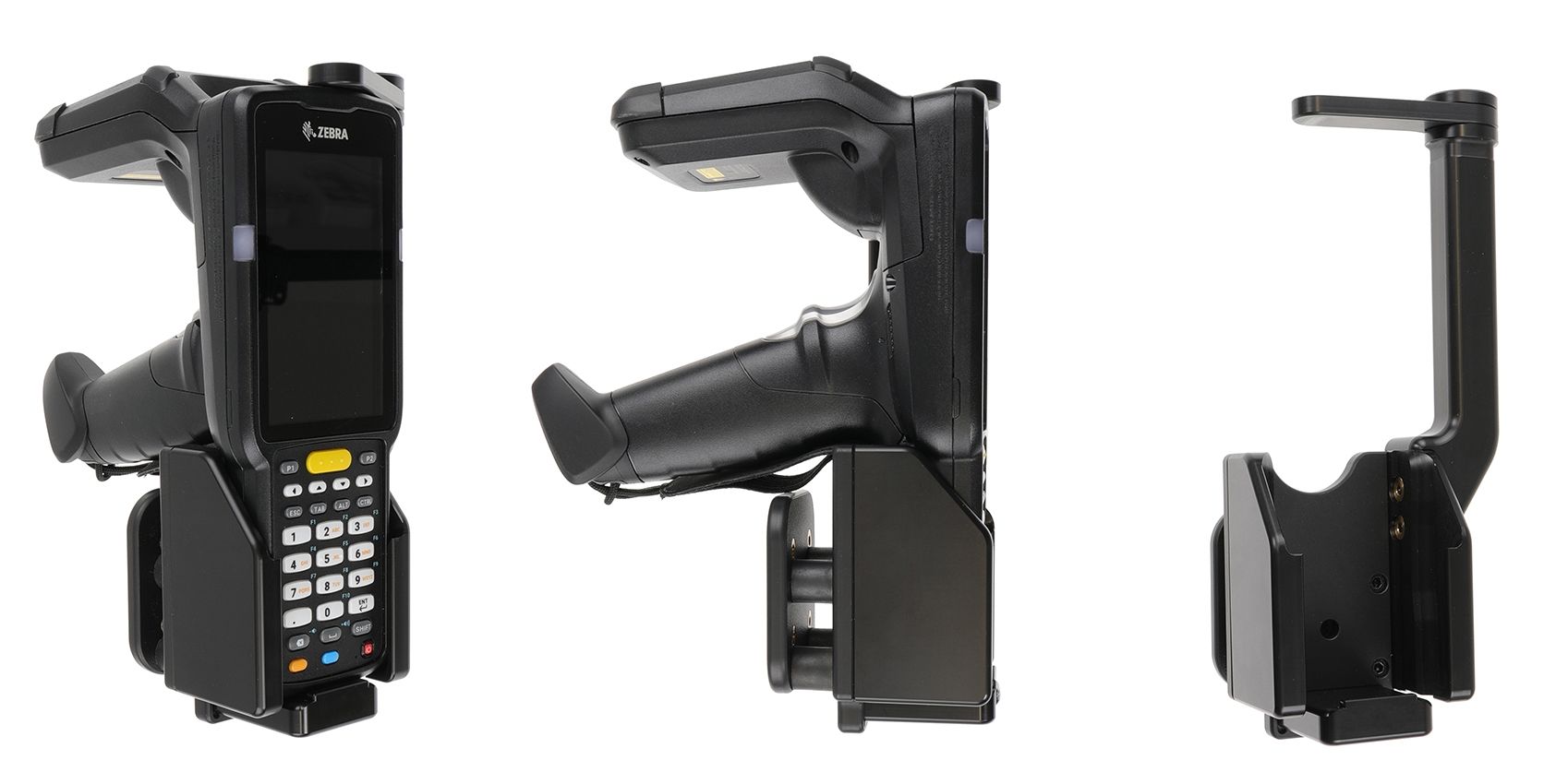 Brodit support Zebra MC3300R RFID with dampeners, swivel top