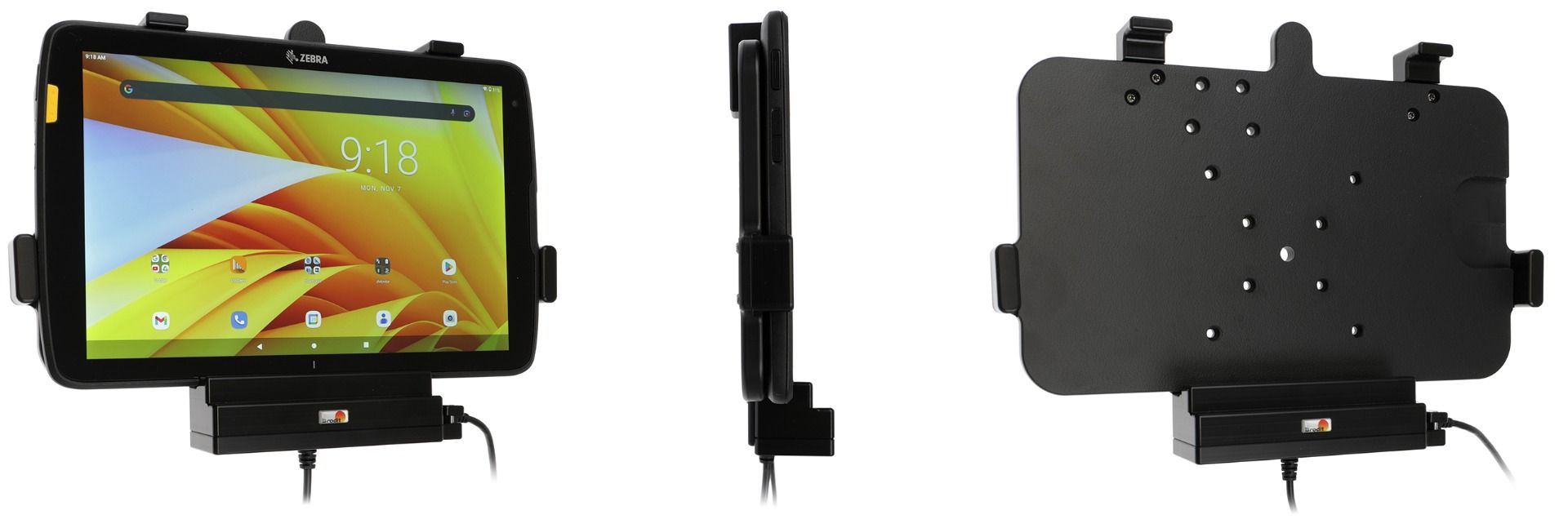 Brodit active holder MUC Zebra ET40/45 10" VESA 75/ usb host