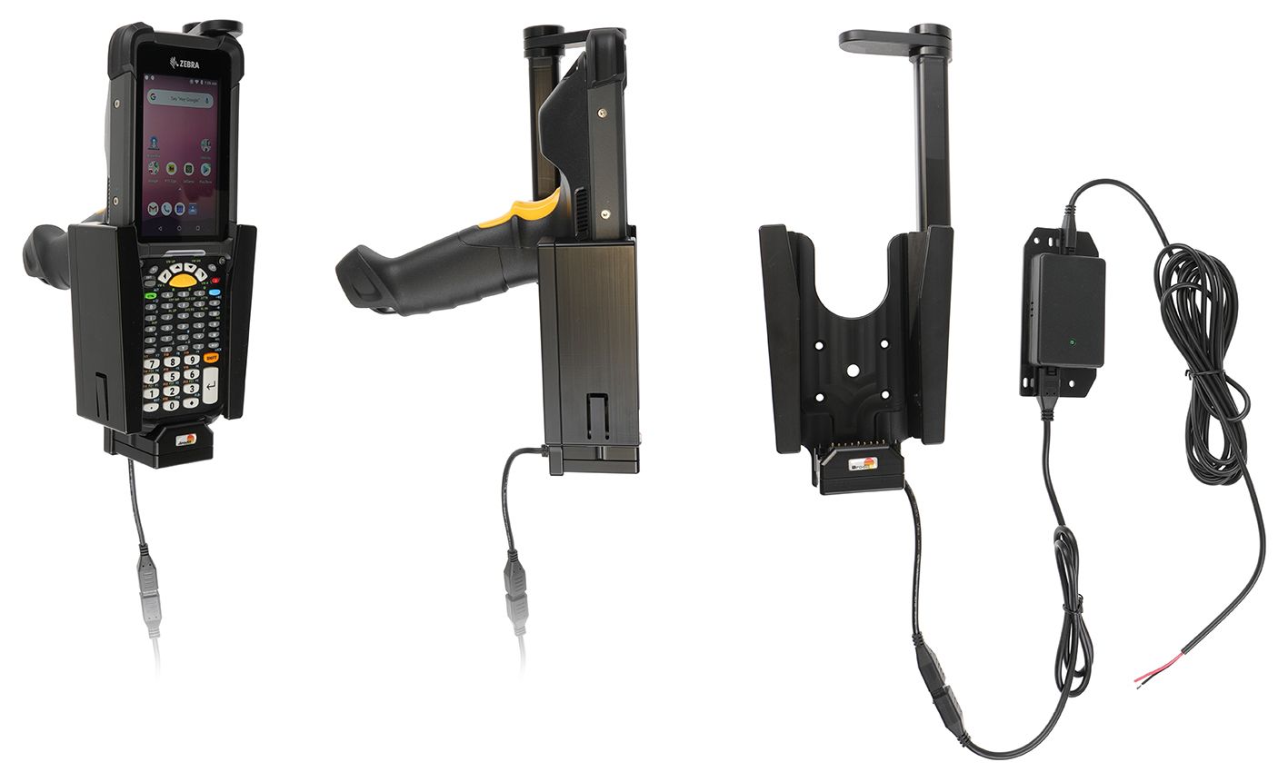Brodit support fixé install Zebra MC9300/9400 Swiveling top-