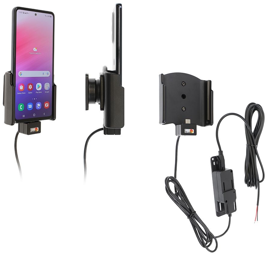 Brodit support/chargeur Samsung A53 5G fixé install.