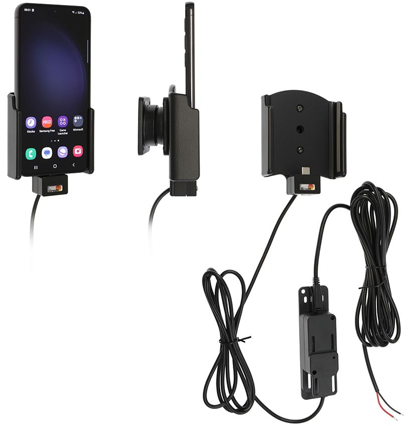 Brodit support/chargeur Samsung S23 fixé install.