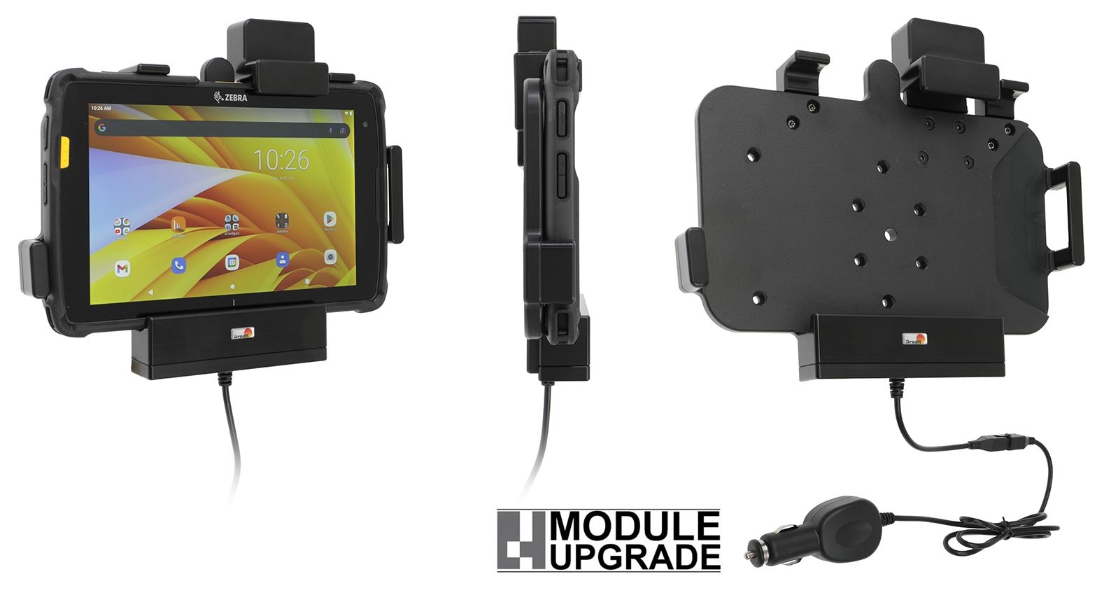 Brodit support/chargeur Zebra ET40/ET45 8"vesa/stud/cig/boot